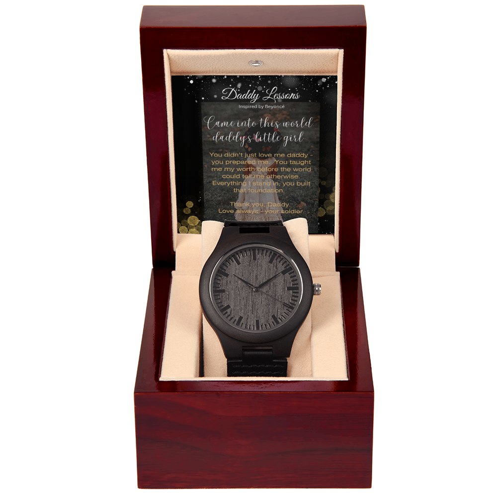 Image of Daddy Lessons Sandalwood Watch Gift