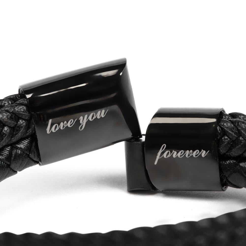 Image of Papa Don't Take No Mess Dad Bracelet