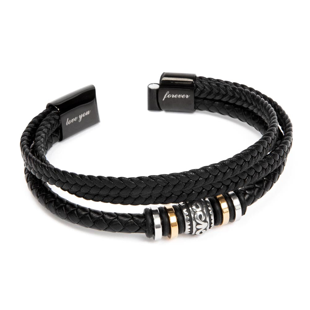 Image of Papa Don't Take No Mess Dad Bracelet