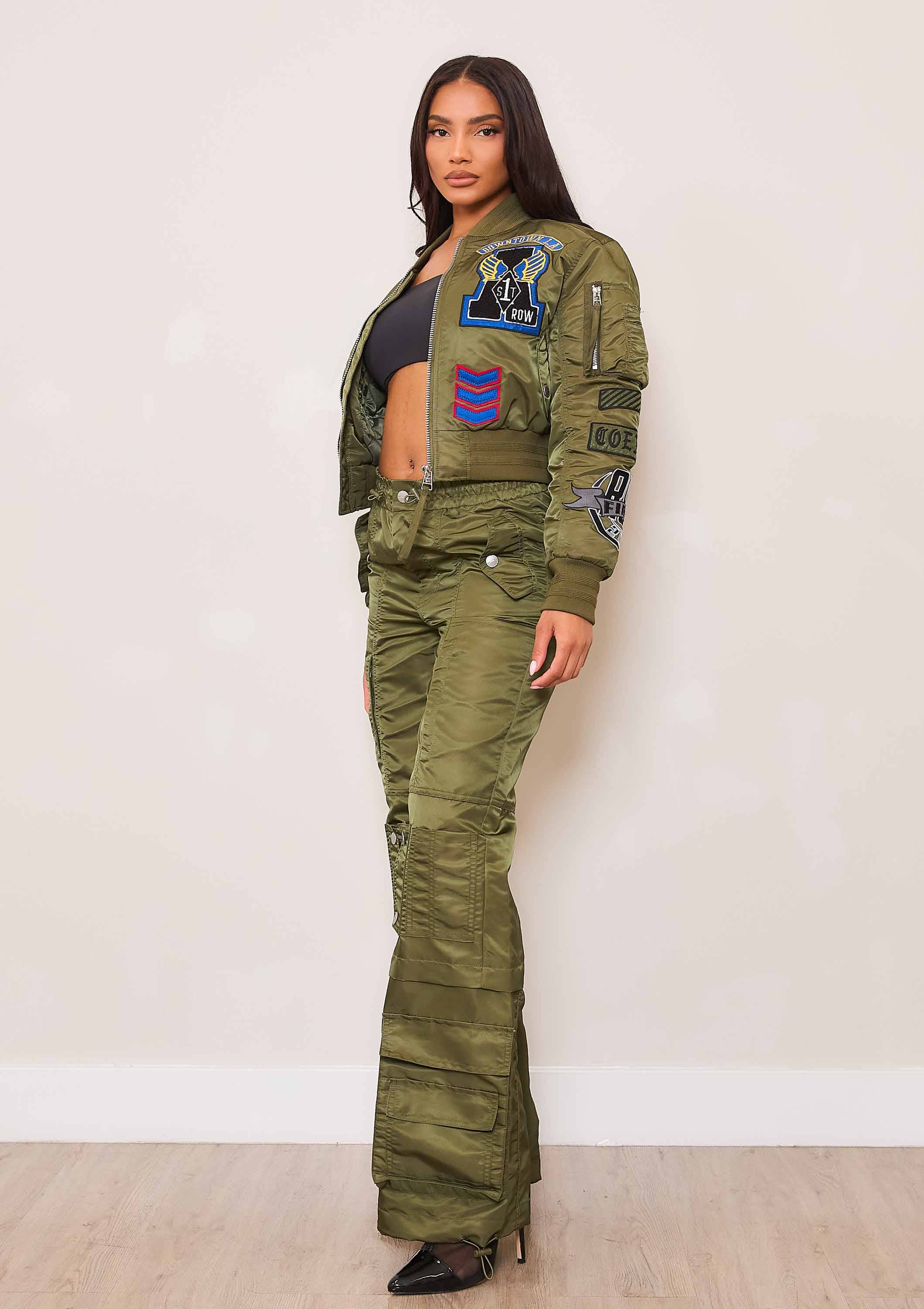 Image of UTILITY NYLON WIDE CARGO PANTS