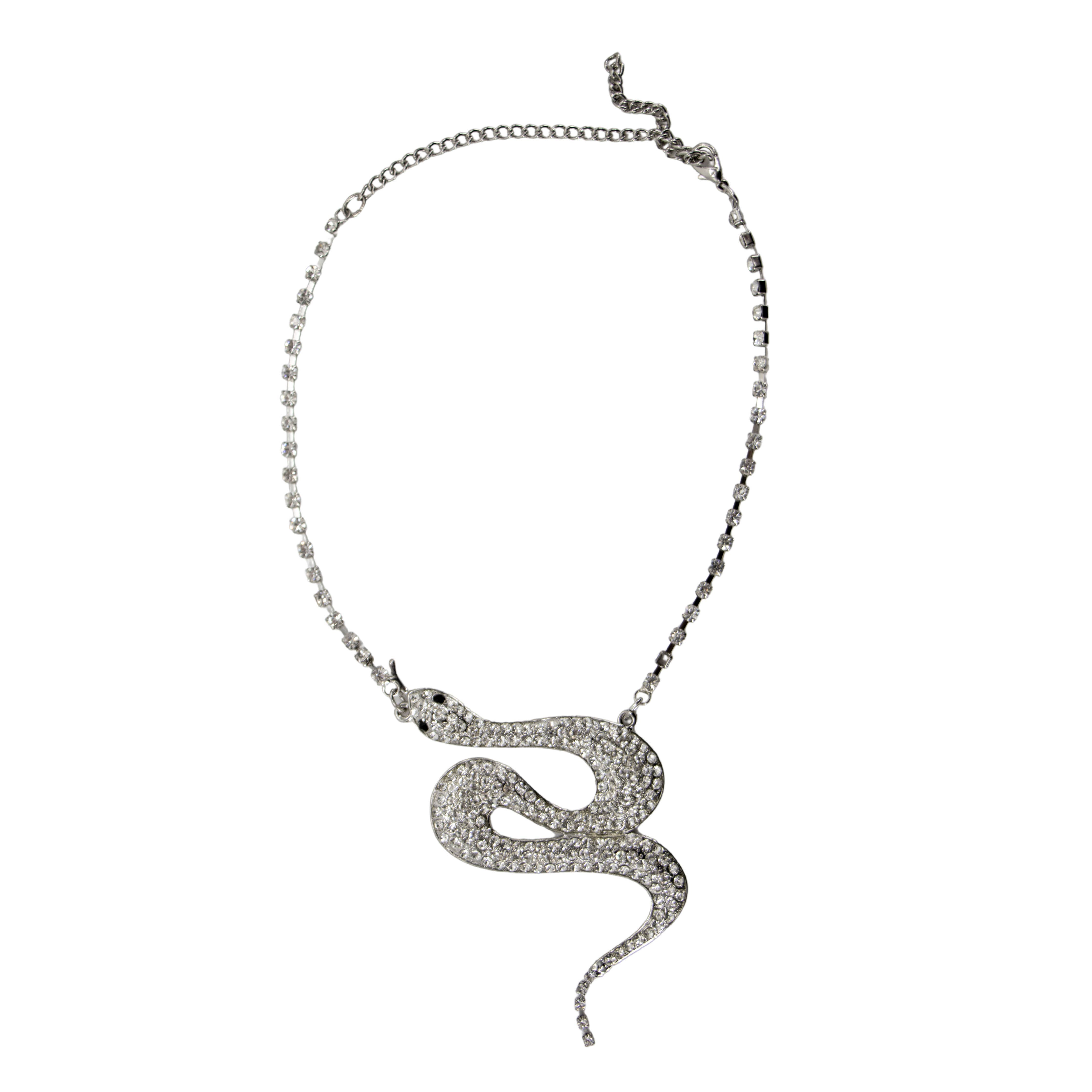 WGFT Rhinestone Snake — Pretty Girl Edition | Layered Chain Necklace