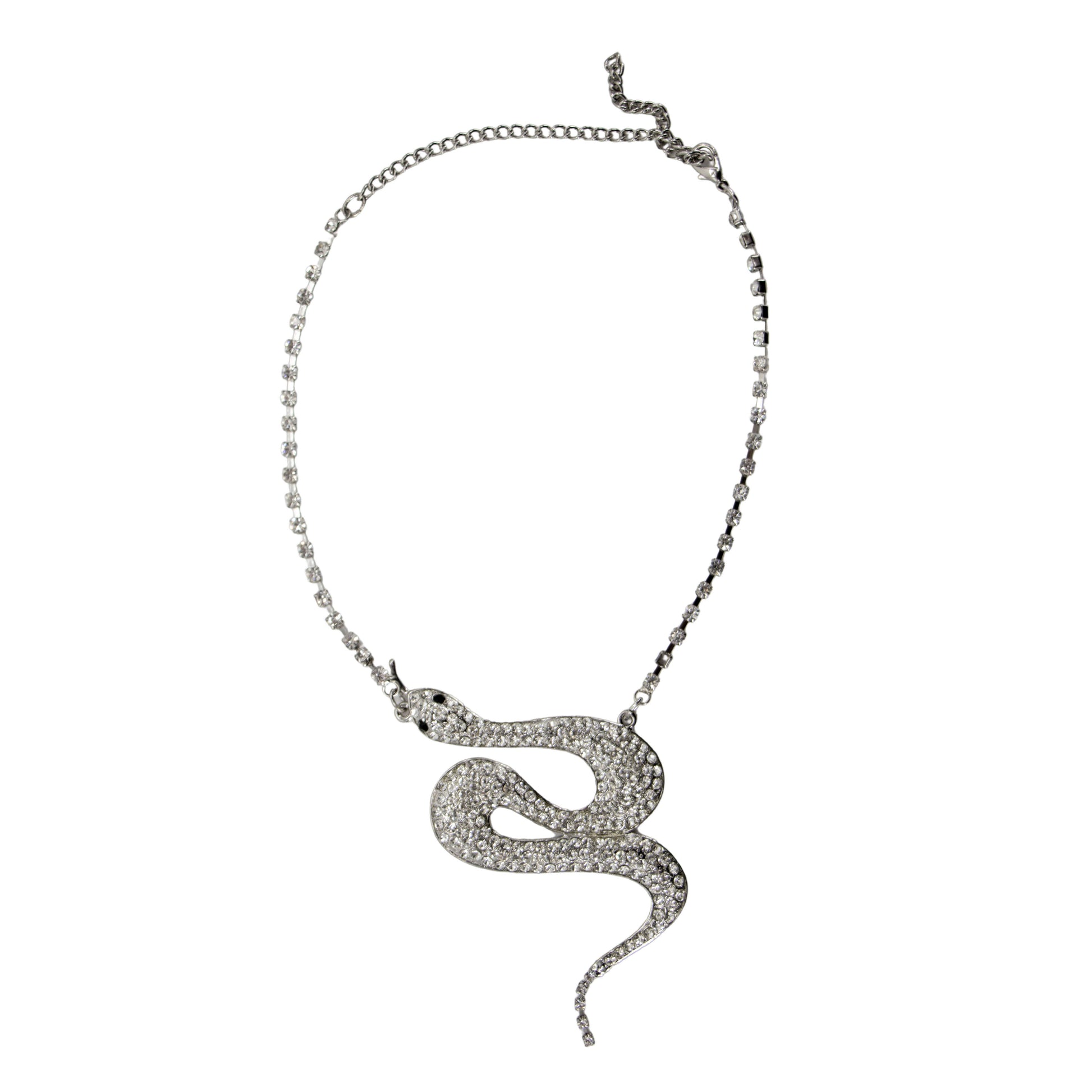 WGFT Rhinestone Snake — Pretty Girl Edition | Layered Chain Necklace