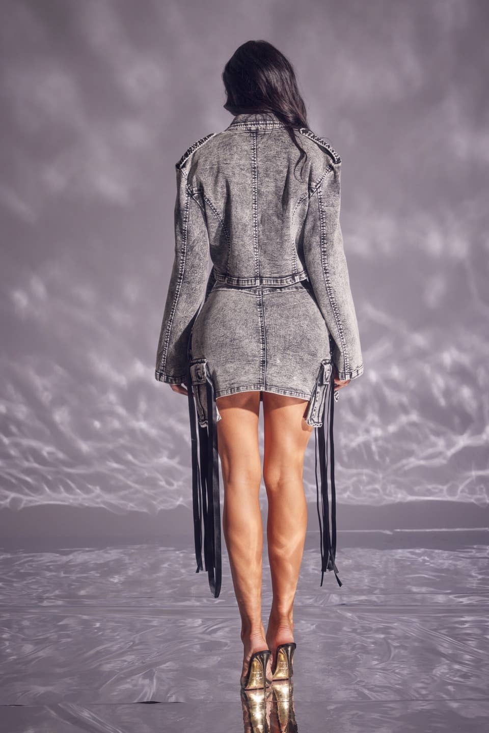 Image of Cropped Denim Jacket