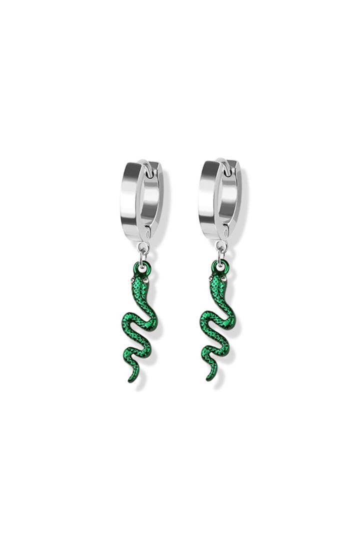 Image of WGFT Snake Hoops — Pretty Girl Edition
